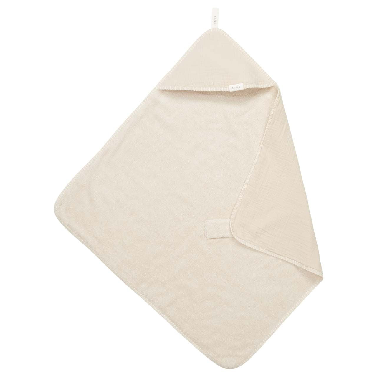 Koeka Wrap towel teddy Faro Warm White - Hola BB