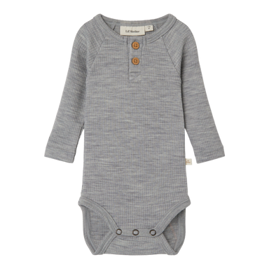 Lil' Atelier Fabel Wool Body - Grey Melange  - Hola BB