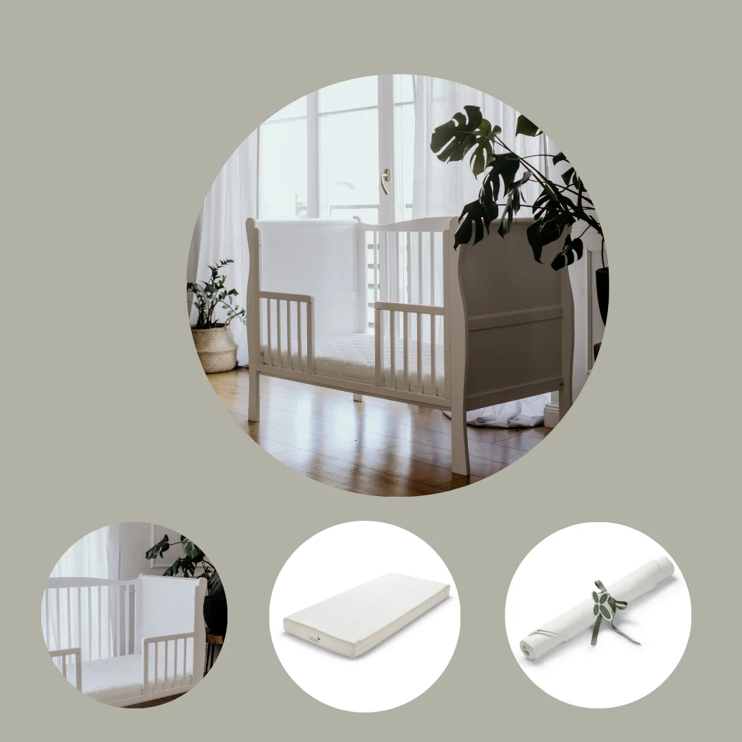 Build your own Noble white cot bundle 0-4 years