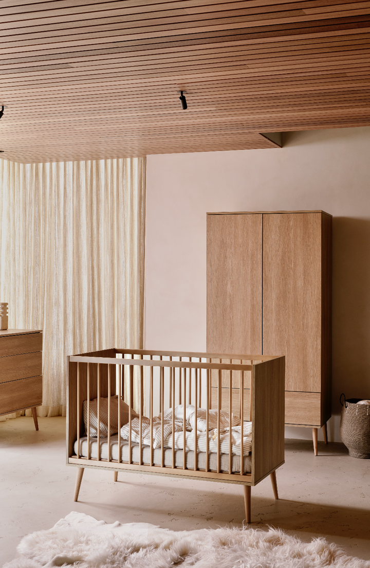 Flow Łóżko - 120 X 60 Cm - Honey Ash