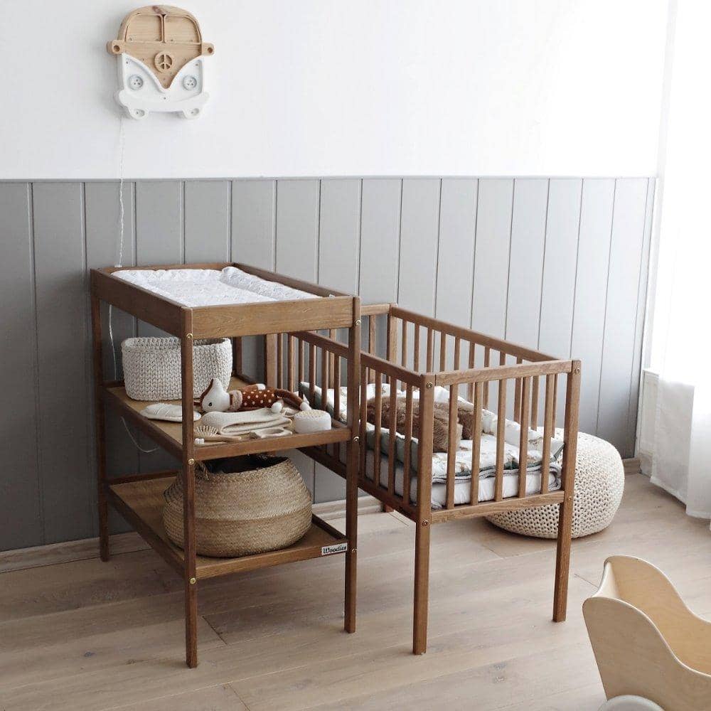 Woodies Vintage Bedside Crib  - Hola BB