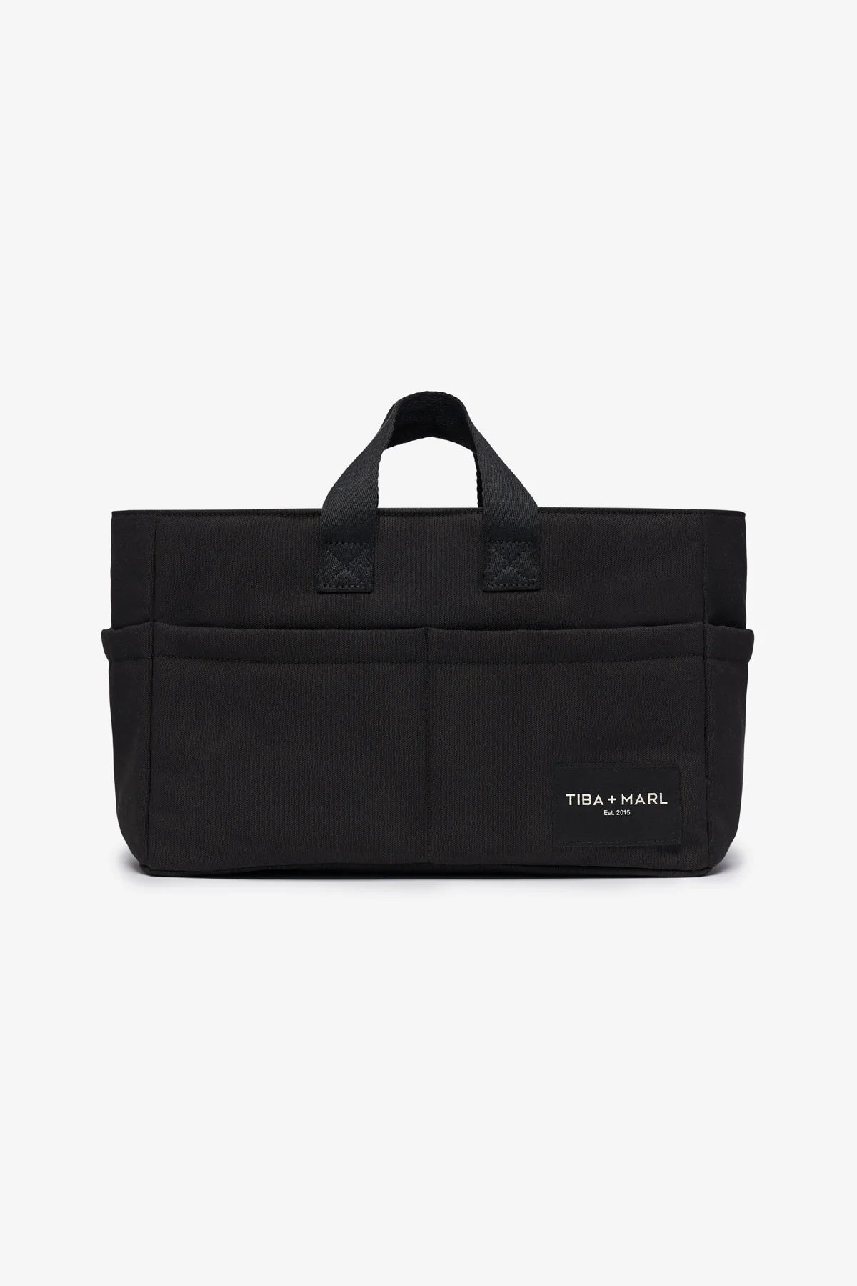 Tiba + Marl CANVAS ORGANISER CADDY / POCKET TOTE INSERT Black - Hola BB