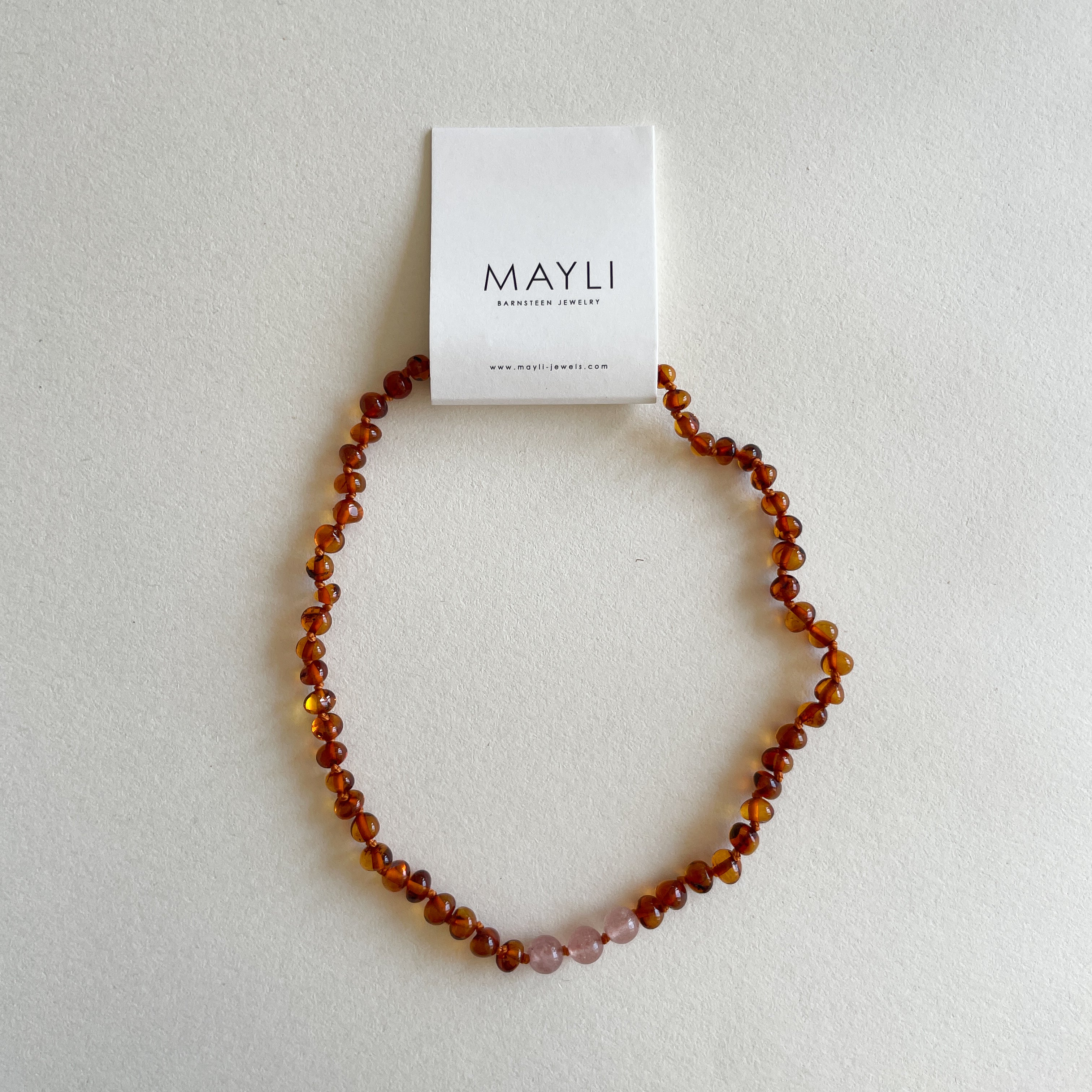 MAYLI Amber Adult Necklace Sunstone - Hola BB