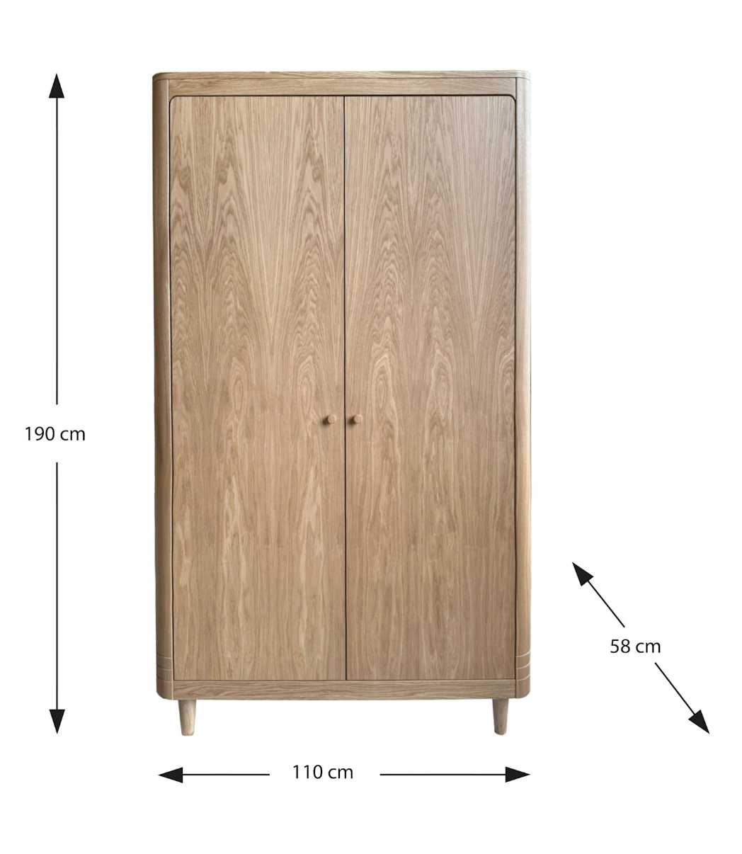 Natur Kleiderschrank - Eiche
