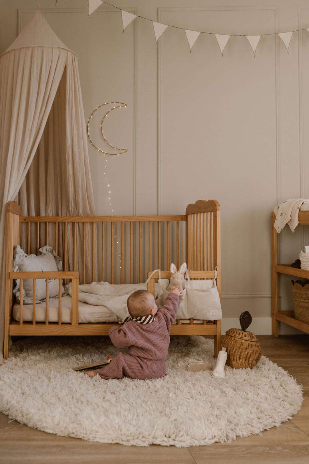 Rose Vintage Bebek Karyolası