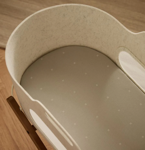 Set di 2 Lenzuola con Angoli per Cestino di Mosè e Navicella