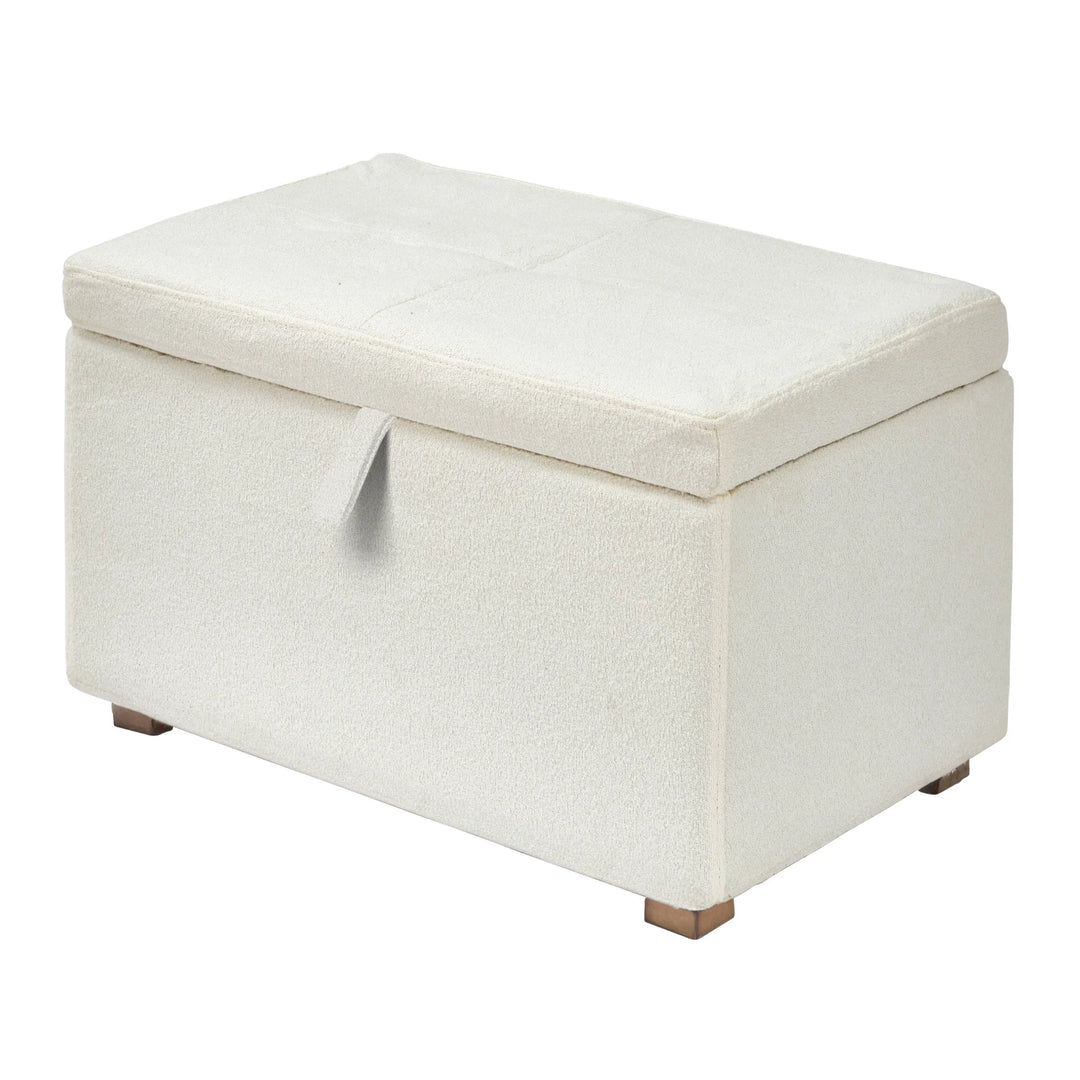 Gaia Baby Serena Footstool - Oak & Boucle Chalk - Hola BB