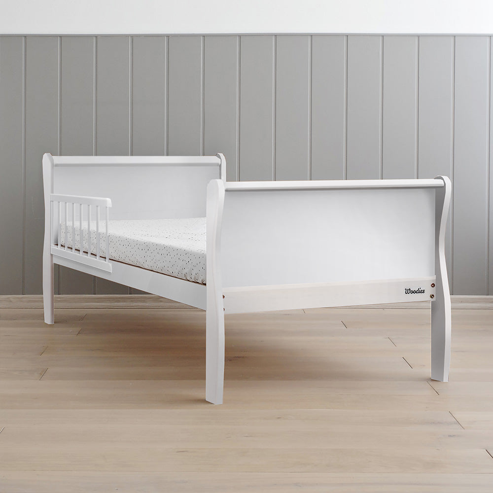 Woodies Noble Toddler Bed 70x140cm - White  - Hola BB