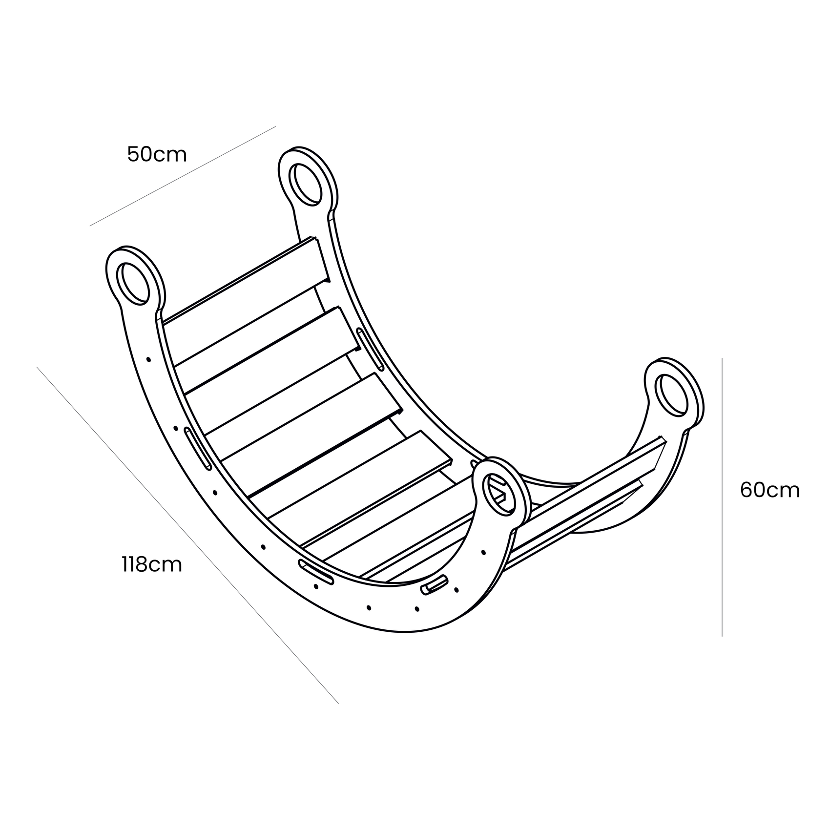 Meow Baby Wooden Montessori Dream Rocker  - Hola BB