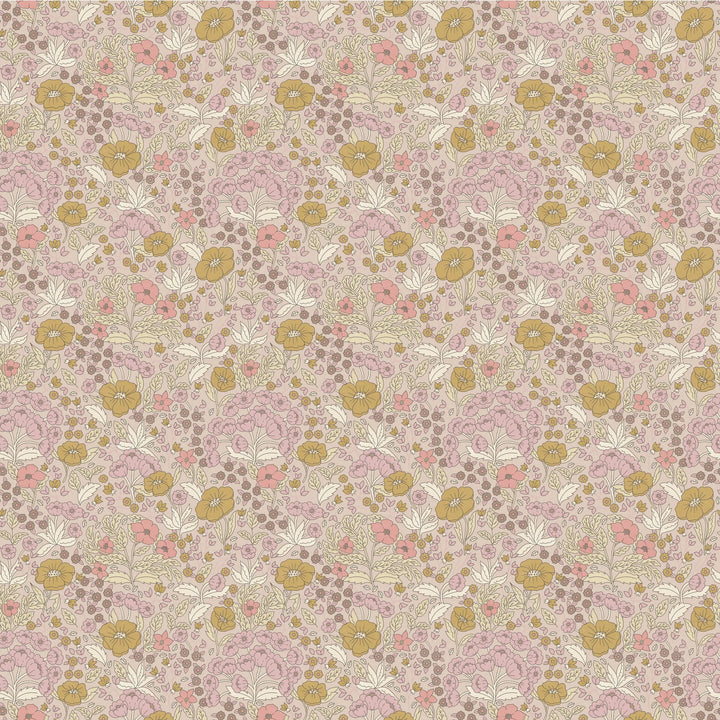 Summer Gray Doris Wallpaper Doris Pink - Hola BB