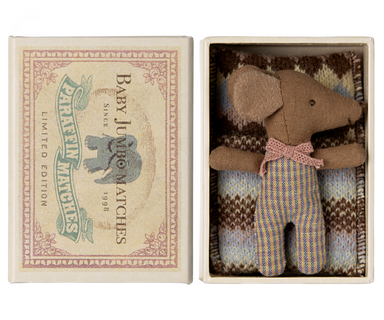 Maileg Maileg Sleepy wakey baby mouse in matchbox  - Hola BB