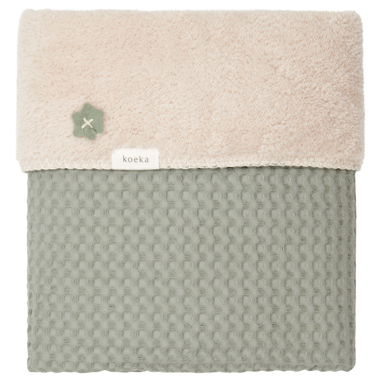 Koeka Teddy Blanket Oslo Crib / Shadow Green/Soft Sand - Hola BB