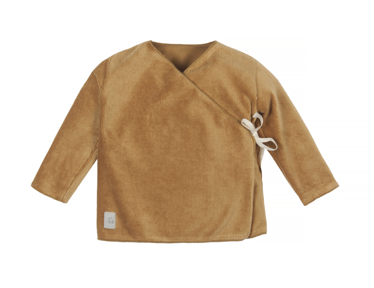 Nanami Rib Velvet top 0-3 months / Velvet Sand - Hola BB