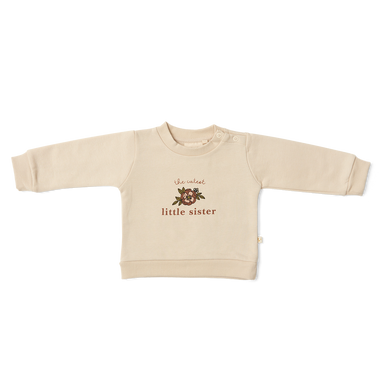 That's Mine Kellie Sweatshirt – Little Sister Oatmeal  - Hola BB