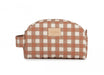 Nobodinoz Hyde park waterproof vanity case Terracota Checks - Hola BB